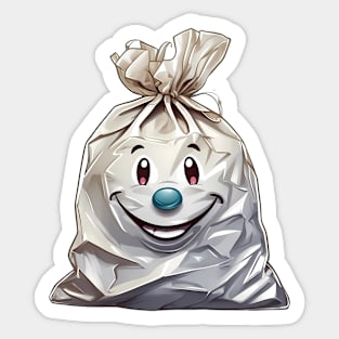 Crinkly plastic bags Sticker